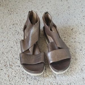 Eileen Fisher leather sandals